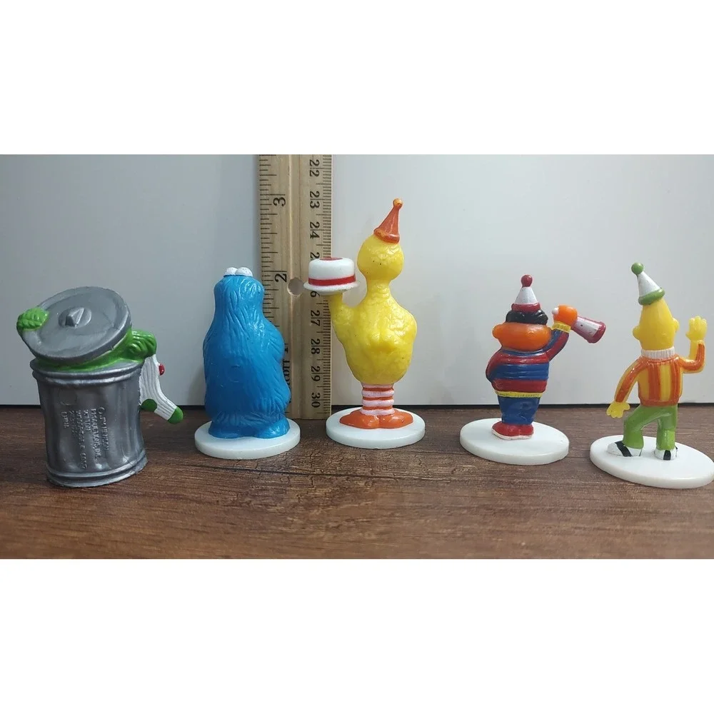 Vtg Sesame Street Jim Henson Wilton Cake Toppers Set of 5 Big Bird Ernie A15